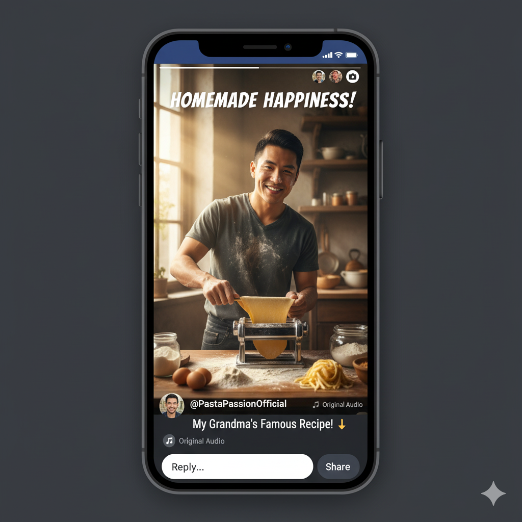 Facebook cooking video